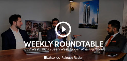Amit Bhandari Mike Santos and Roy Bhandari discuss the latest new condos around a roundtable