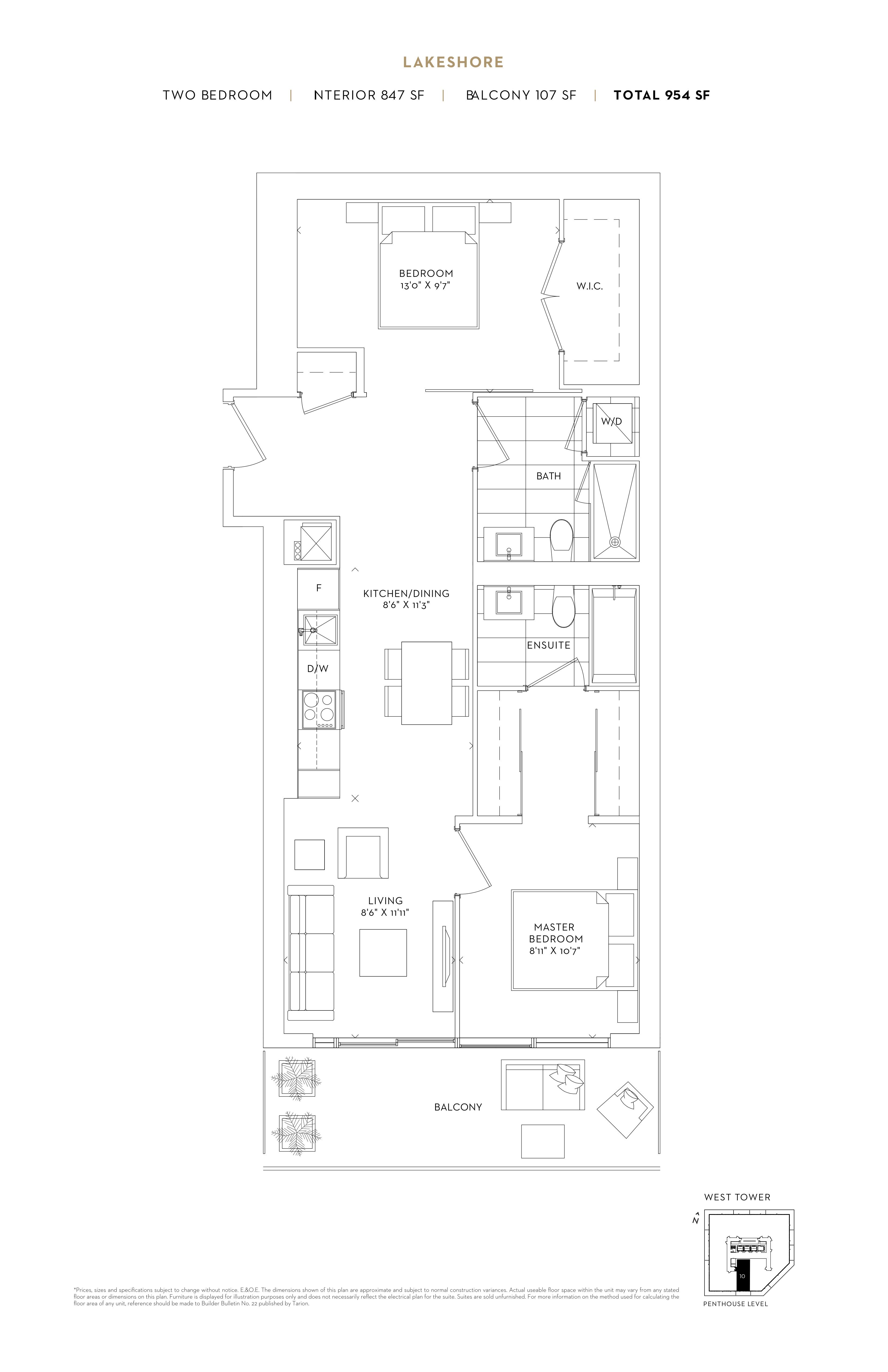 Sugar Wharf Condos West Tower Floor Plans Prices Availability