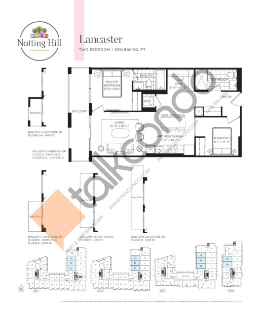 Notting Hill Condos Condos Floor Plans