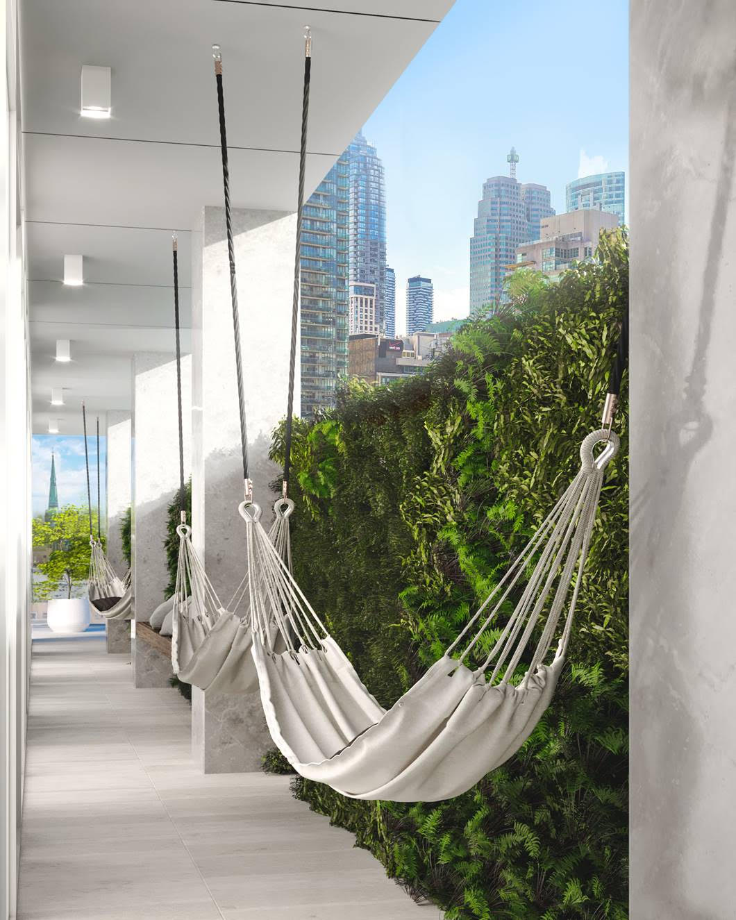 88 Queen Condos - Phase 2 Relax Amongst Living Walls and Floating Hammocks