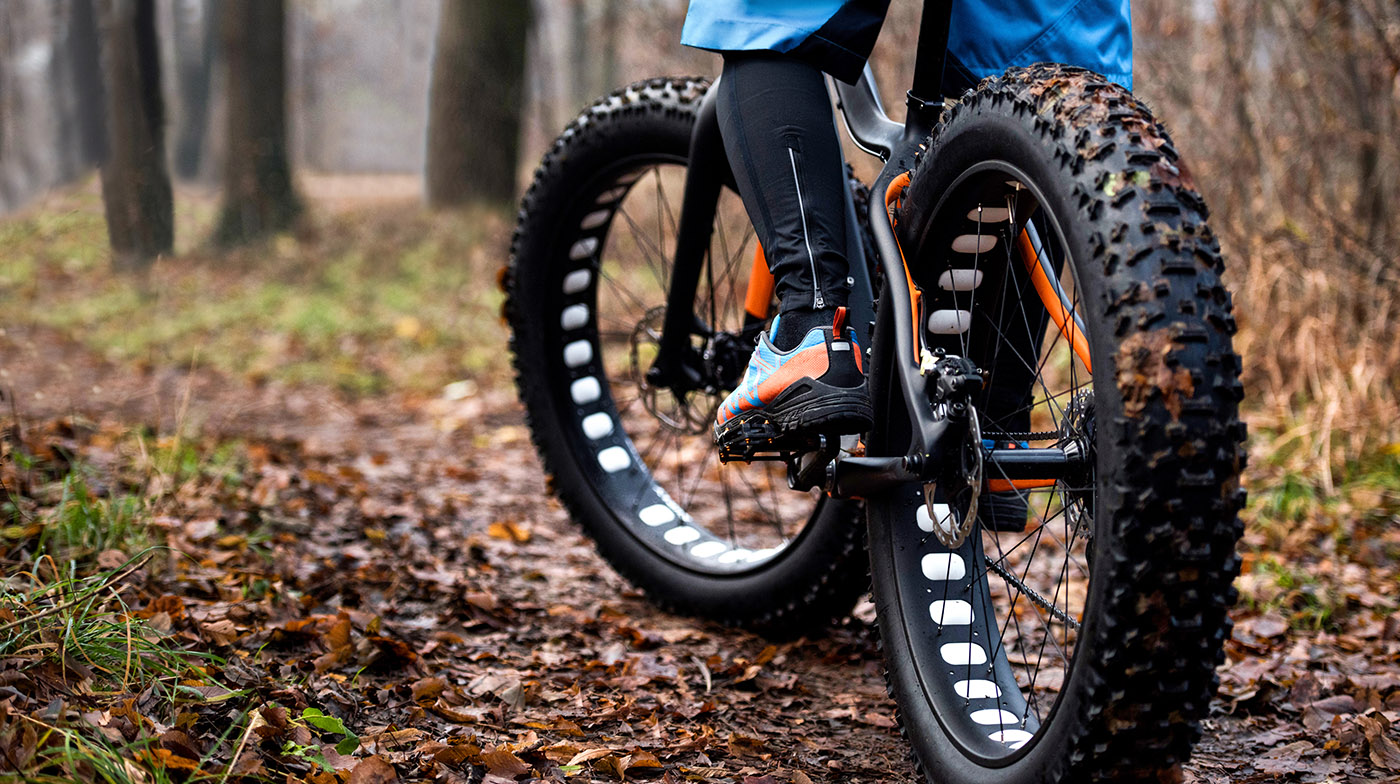 fat bike on a nature trail