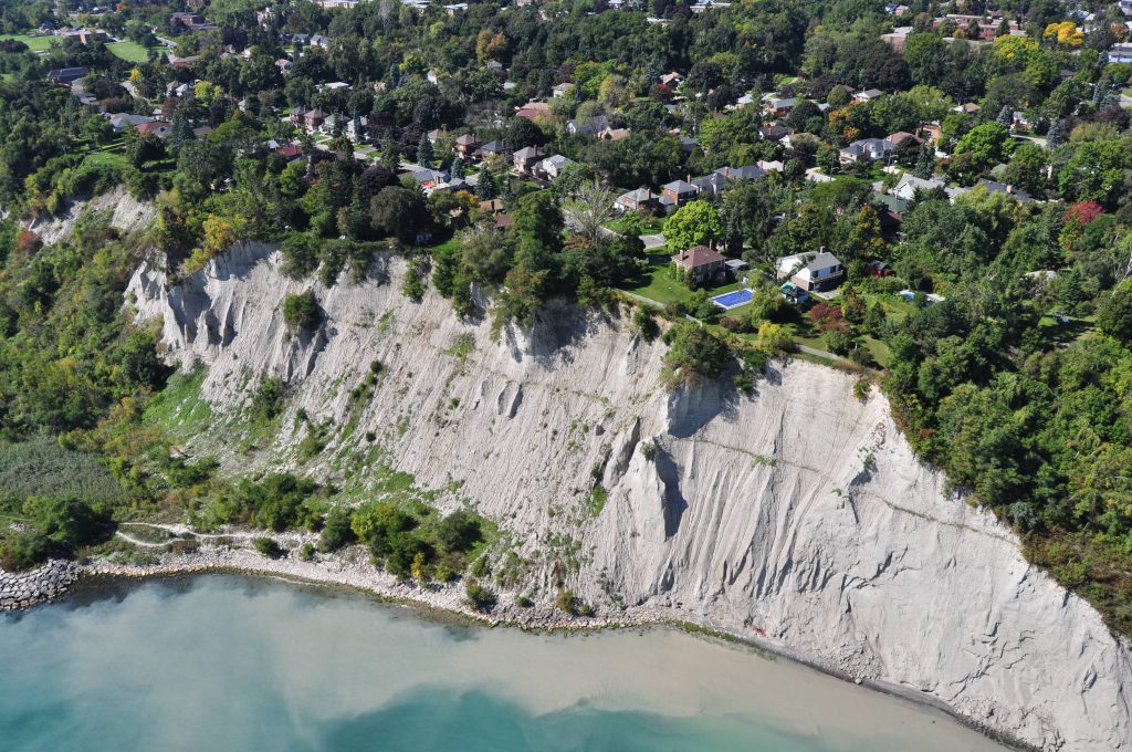 Aerial photograph of site