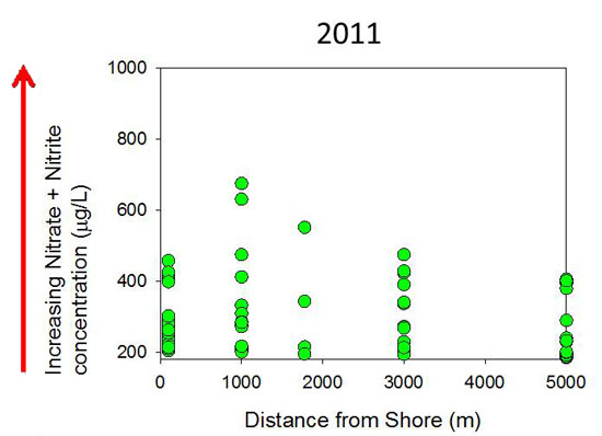 Lake Ontario Waterfront nearshore monitoring water quality patterns