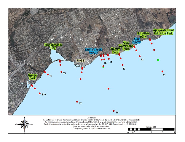 Lake Ontario Waterfront nearshore monitoring sampling design