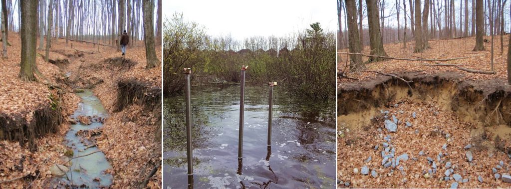 Erosion, flooding, and water quality impairment caused by urbanization (Photo credit: Laura DelGiudice)