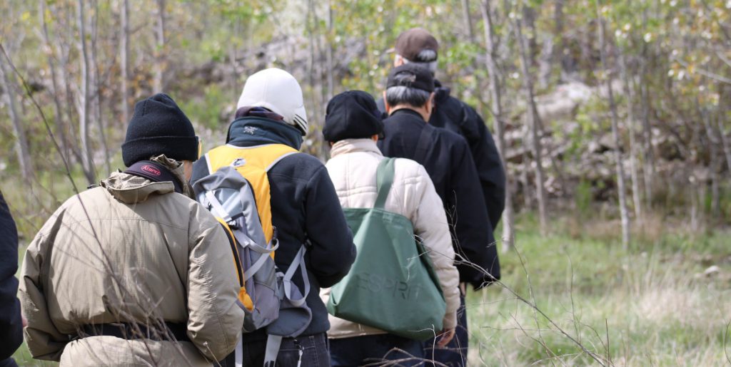 Hikers at Tommy Thompson Park