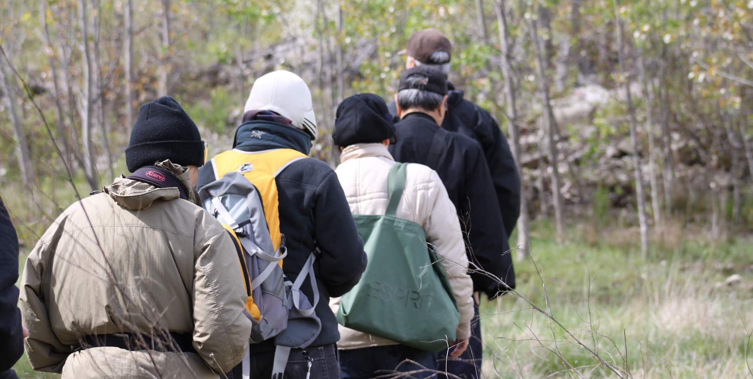 Hikers at Tommy Thompson Park