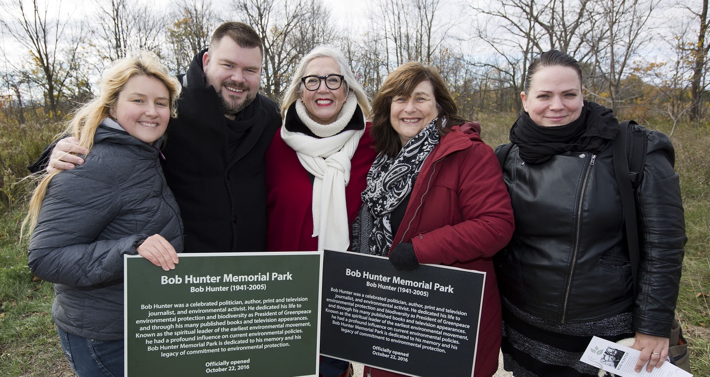 Opening ceremony for Bob Hunter Memorial Park