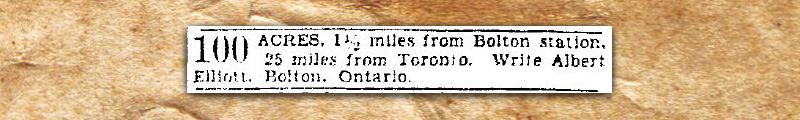 1920s newspaper real estate advertisement