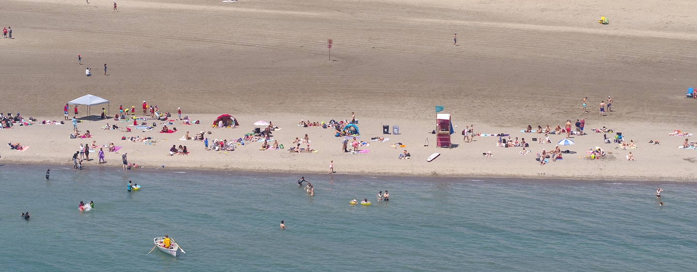 aerial view of Woodbine Beach