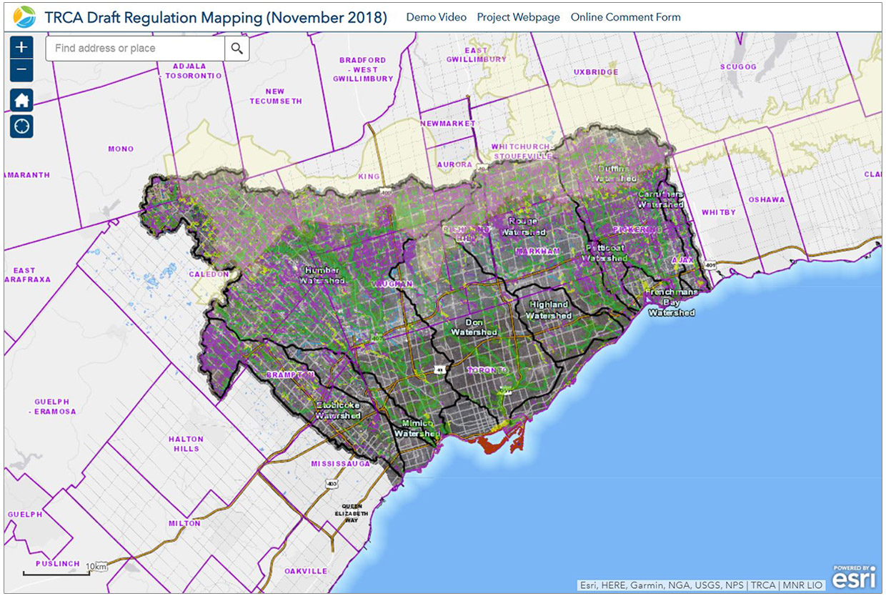 TRCA draft regulation mapping viewer