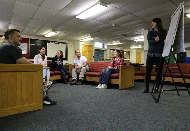 adult learning workshop at Lake St George field centre
