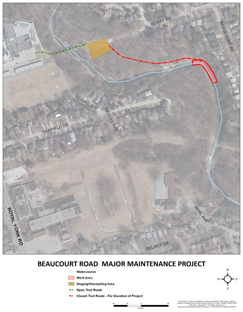 A project information map for the 12 to 30 Beaucourt Major Maintenance Project