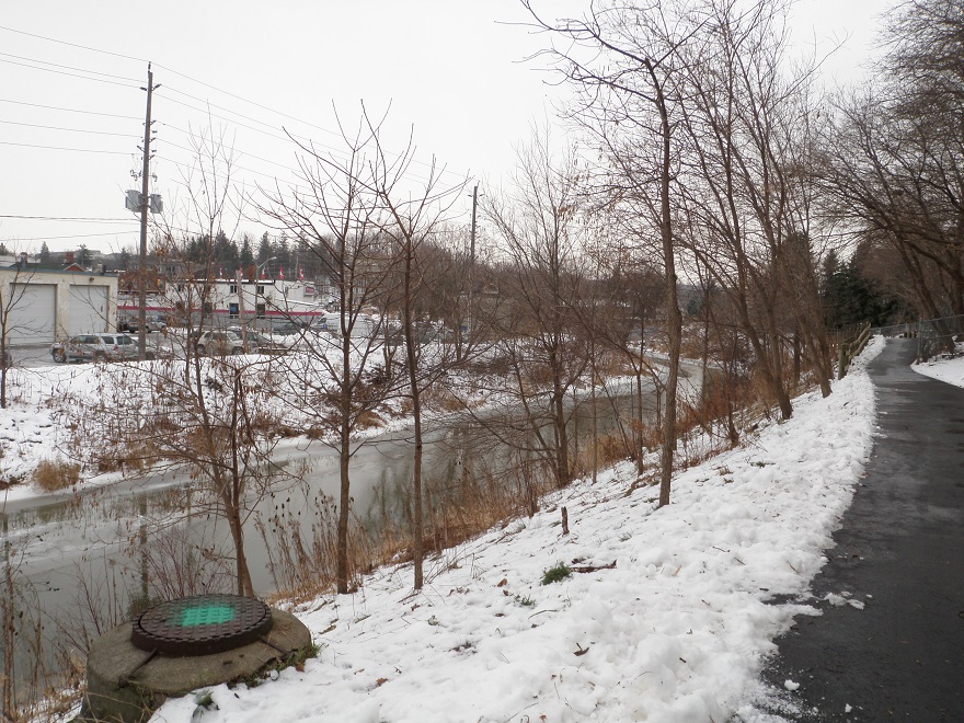 view of Bolton Channel from the south bank