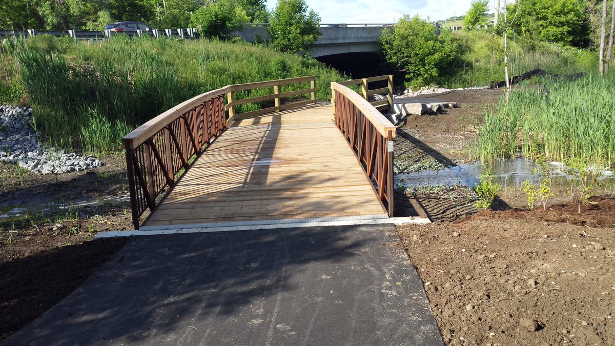 new section of Carruthers Creek trail in Ajax