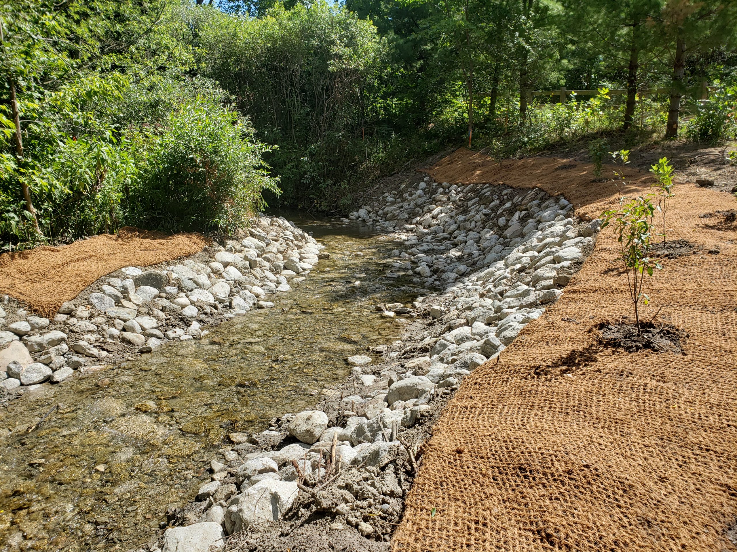 Completed channel work at I-070