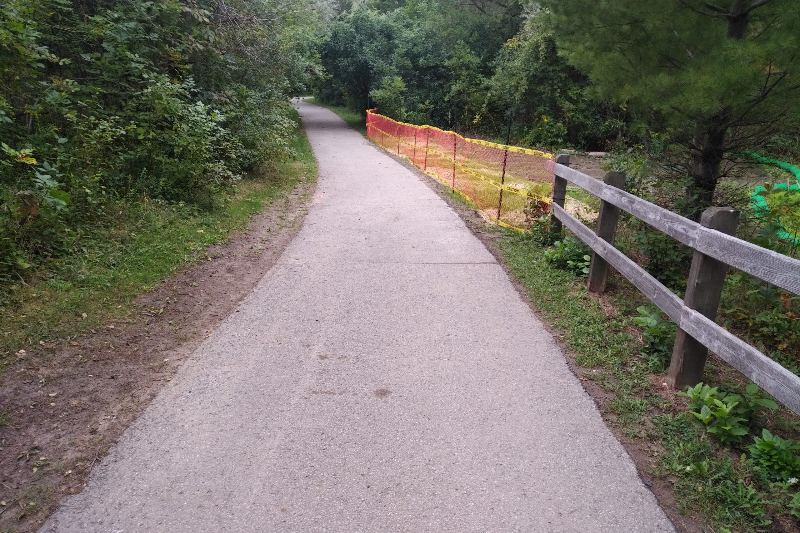 Reopened trail at Richvale Athletic Park