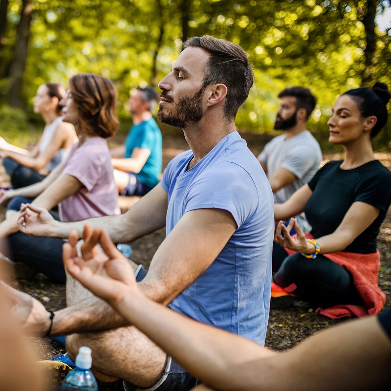 forest bathing and nature meditation