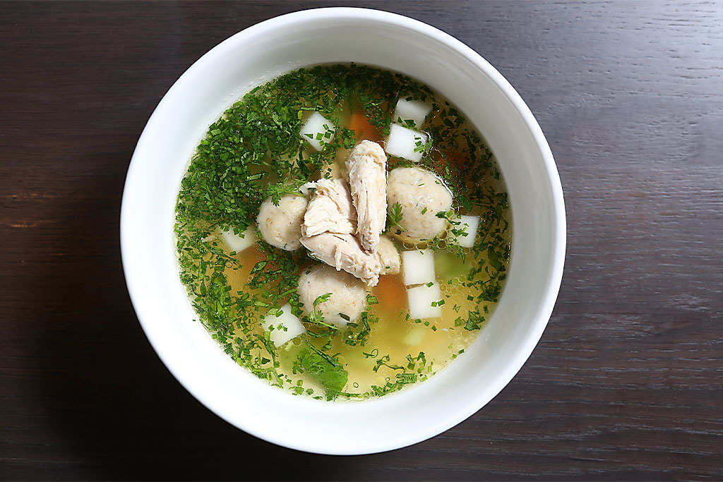 Arthur's Matzo ball soup